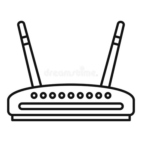 Computer Router Icon Simple Style Stock Vector Illustration Of