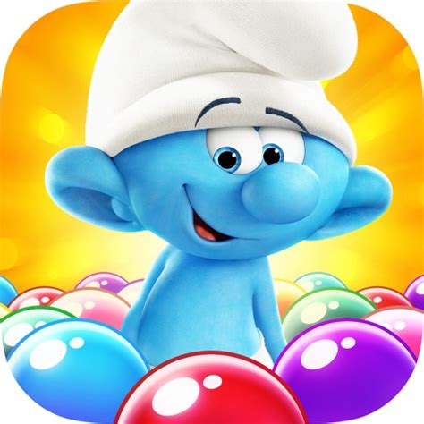 Play With Your Favorite Little Blue Creatures In Smurfs Bubble Story