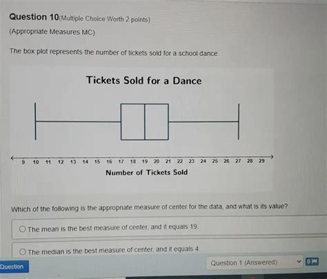 Question Multiple Choice Worth Points Appropriate Measures Mc