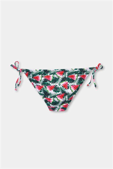 Yeşil İnce Bağcıklı Bikini Altı B Y YES Dagi