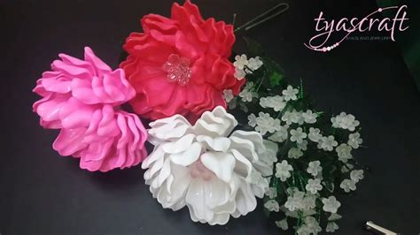 Diy Cara Membuat Bunga Akrilik Dahlia Dari Manik Akrilik Youtube