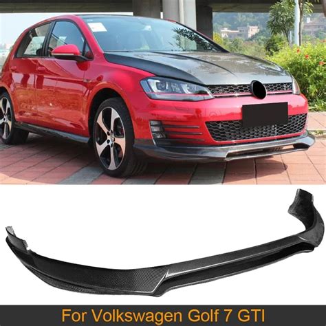 Carbon Fiber Car Front Bumper Diffuser Lip For Volkswagen Vw Golf