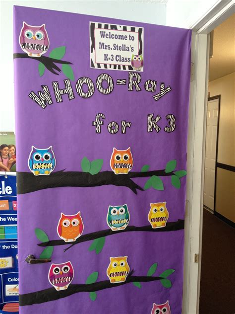 Owl Themed Classroom Door Owl Classroom Door Forest Classroom Classroom Decor Themes