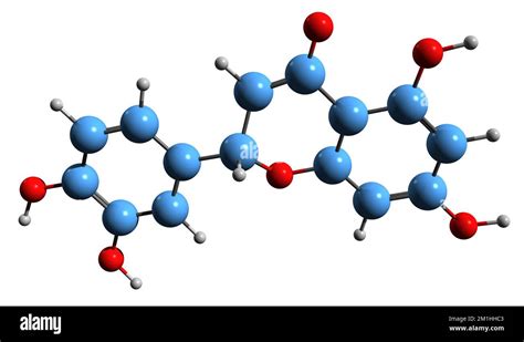 3d Image Of Eriodictyol Skeletal Formula Molecular Chemical Structure