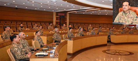 General Syed Asim Munir COAS Presided Over The 262nd Corps Commanders