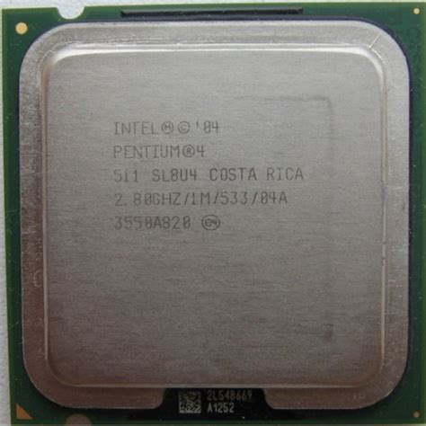 Процессор Lga 775 Intel Pentium 4 511 28 Ghz 1m533