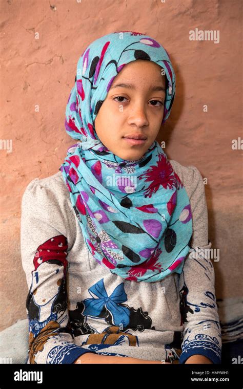 Morocco Young Amazigh Berber Girl Ait Benhaddou Ksar A World Heritage