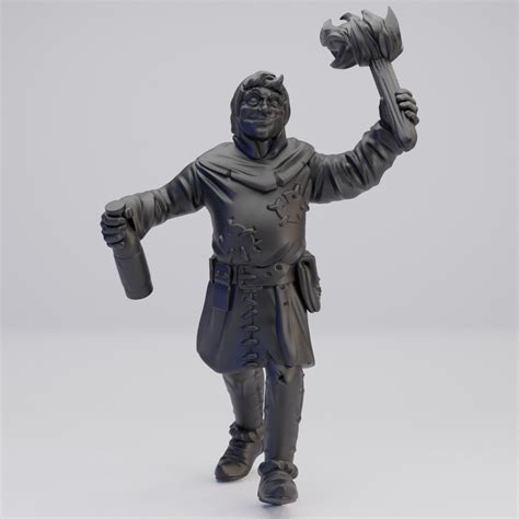 Hot Goblin 村人P ミニチュア ホットゴブリン 松明とボトル