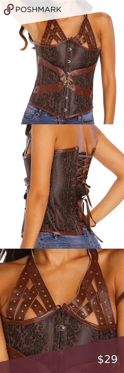 14 Steel Bones Halter Steampunk Corset Steampunk Corset Corset