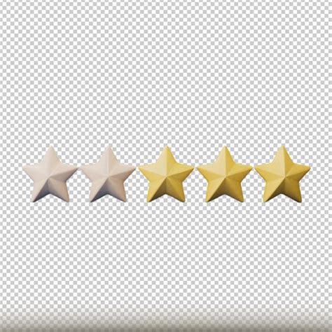 star rating isolated  transparent background premium ai