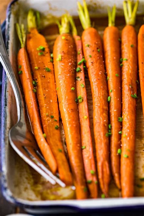 Recette de carottes glacées au beurre brun