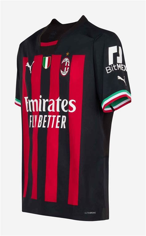 Puma Ac Milan Tonali Home Jersey W Scudetto Serie A Patch Puma