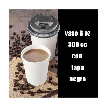 Vaso Kraft Con Tapa 8 Oz 50 Unids