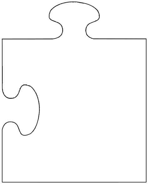 Molde De Peça De Quebra Cabeça - Forma de peça de quebra-cabeça | modelos de papercraft imprimíveis grátis