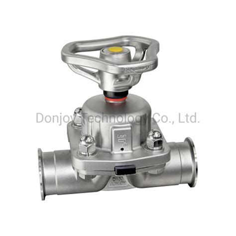 Clamped Connection Manual Diaphragm Sanitary Valve With Stainless Steel