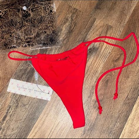Boutine LA Swim Nwt Boutine La Red Bikini Bottoms Size M Poshmark