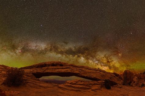 Clarkvision Photograph The Milky Way Rises Over Mesa Arch Canyonlands National Park