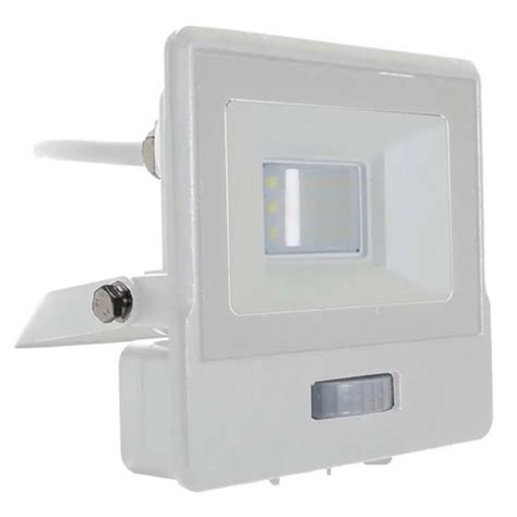 Reflector LED SMD 10W IP65 Senzor Miscare Alb