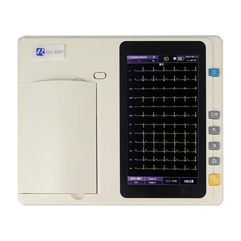 3 Channel Medical Diagnosis Equipment Touch Screen ECG EKG Machine For