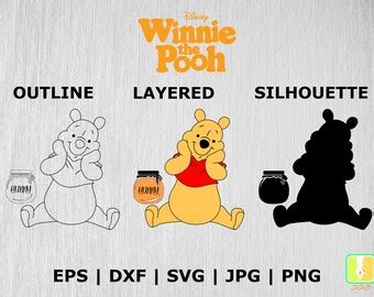 Shirt Tumbler Winnie The Pooh SVG Layered File For Cricut Vector SVG