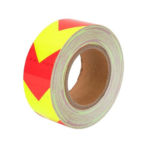 High Visibility Waterproof Adhesive Arrow Reflective Safety Tape Red And Yellow China Reflective