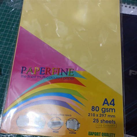 Jual Kertas HVS Warna A4 Paperfine 80 Gram Shopee Indonesia