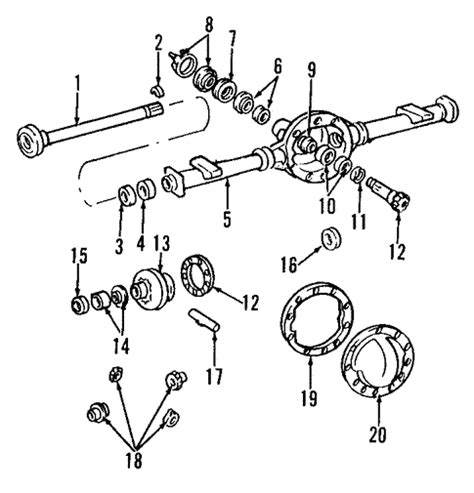 Rear Axle For 2004 Chevrolet S10 Gm Parts Center