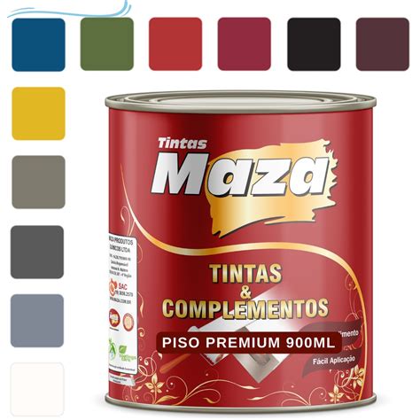 Tinta Para Piso Premium Maza 900ml Cores Shopee Brasil