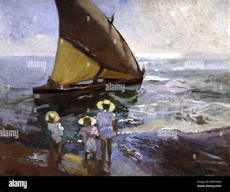 Joaquín Sorolla En La Playa De Valencia Joaquín Sorolla Fue Un Pintor