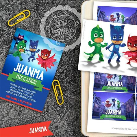 Kit Imprimible Pjmask Heroes En Pijama Editable