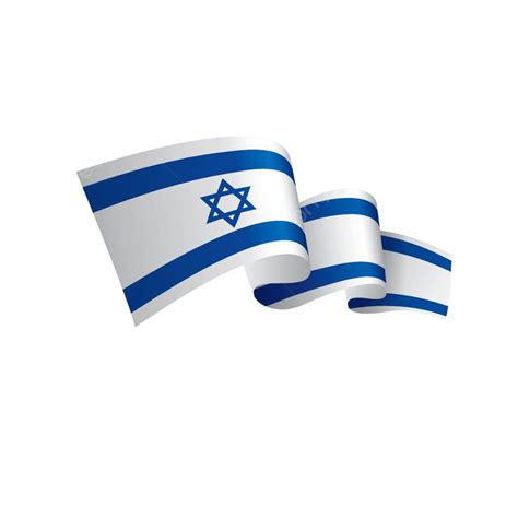 Israel Flag Vector Art Png Israel Flag National Symbol Country Wind Band Decoration Png