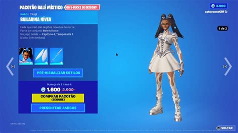 Loja Fortnite Nova Skin Bailarina N Vea Youtube