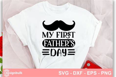 My First Fathers Day Svg Graphic By · Creative Fabrica