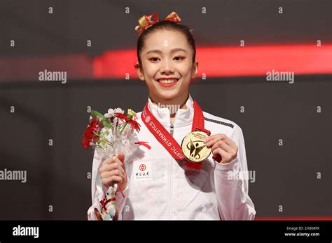 Kitakyushu Women S Apparatus Medal Ceremony Uneven Bars At Kitakyushu