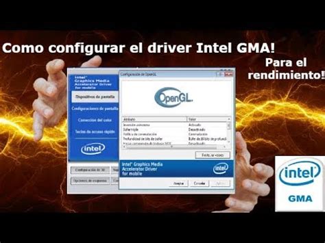 C Mo Configurar Intel R Graphics Media Accelerator Mundowin