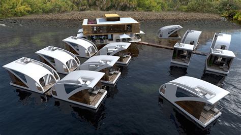 Floating Hotel with Catamaran Guest Rooms | Designs & Ideas on Dornob