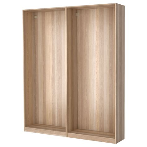 Pax Wardrobe Frames White Stained Oak Effect X X Cm Ikea