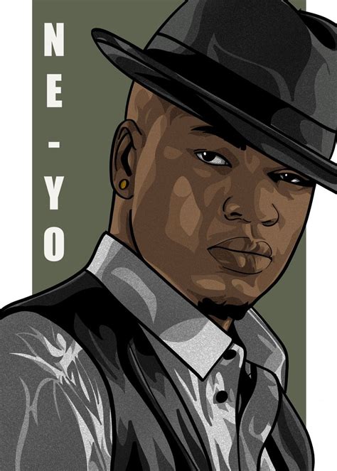 Ne Yo Poster Picture Metal Print Paint By Imad Madd Displate