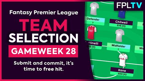 Fpl Team Selection Gameweek Free Hit Activated Fantasy Premier