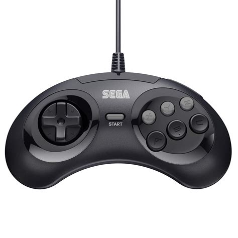 Retro Bit Official Usb Controller 6 Button For Sega Genesis Mini Pcmac