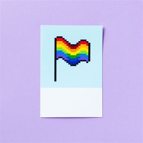 Pixelated pride LGBT rainbow flag | Free Photo - rawpixel