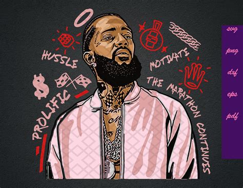 Nipsey Hussle Svg File Perfect For Cricut Nipsey Hussle Svg Etsy