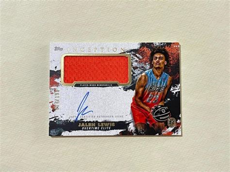 F Topps Inception Overtime Elite Basketball Yahoo