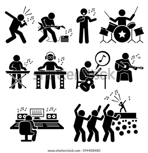 Singer Pictogram Over Royalty Free Licensable Stock Vectors