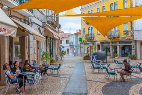 Beja Portugal 17 De Junio De 2021 Calle Comercial En Portugués T