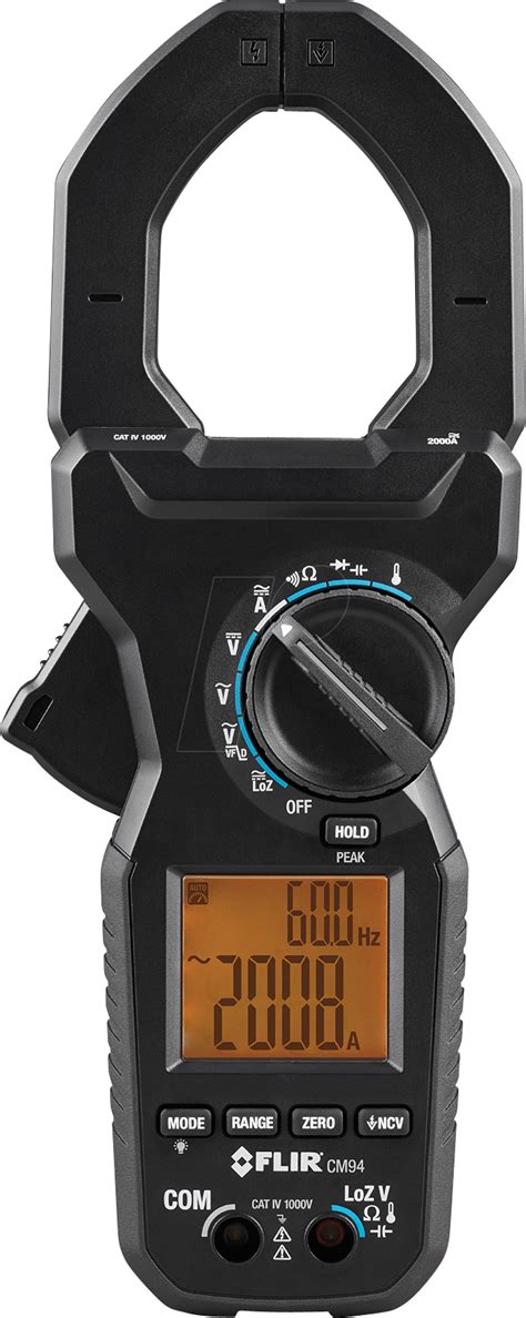 Flir Cm94 Current Clamp Meter Flir Cm94 Digital Trms Ac Dc Up