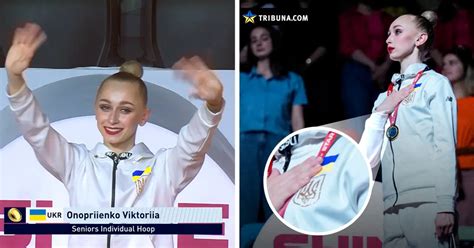 Гімн України прозвучав на нагородженні Онопрієнко золотом ЧЄ з ...