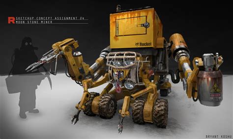 Artstation Sketchup Mining Vehicle Bryant Koshu Construction