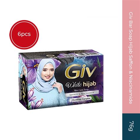 Jual Giv Bar Soap White Hijab Saffron Niacinamide Pcs Shopee