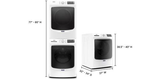 Stackable Washer and Dryer Dimensions | Maytag